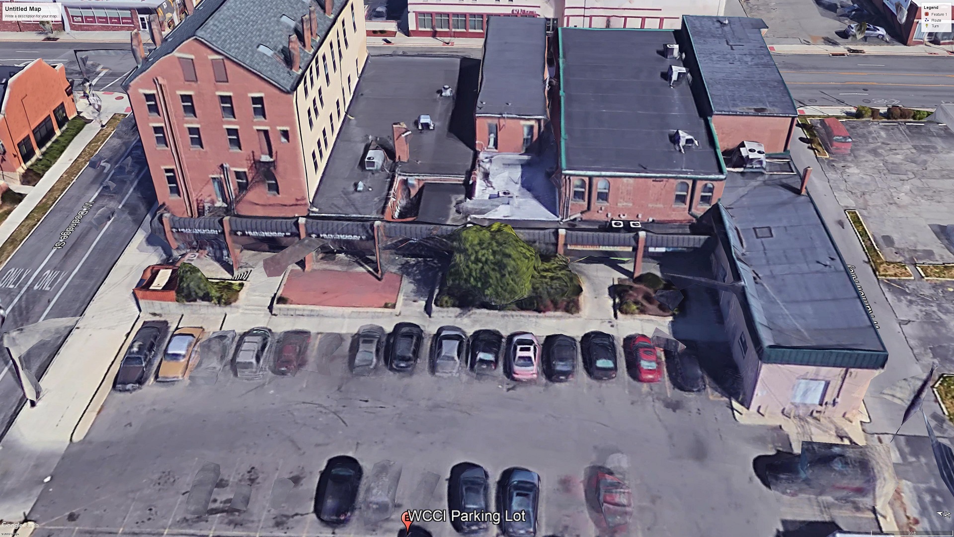 3D Rendering of WCCI Building through the eyes of Google Earth.